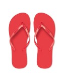 HONOLULU Tongs PE L Couleurs : rouge Pointure : L personnalisable avec votre logo