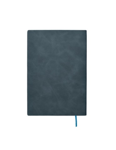 TINTRAY Carnet A5 effet patine Matières : papier recyclé Couleurs : bleu objet promotionnel éco-responsable