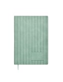 TINTRAY Carnet A5 effet patine Matières : papier recyclé Couleurs : vert menthe personnalisable avec votre logo