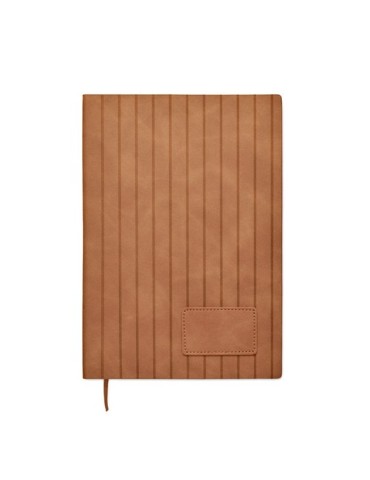 TINTRAY Carnet A5 effet patine Matières : papier recyclé Couleurs : marron objet promo petit budget