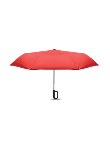 UMKRAB Parapluie tempête 21 pouces Matières : PET Couleurs : rouge marquage laser ultra précis