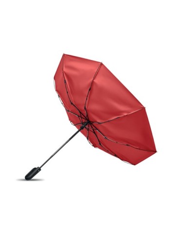 UMKRAB Parapluie tempête 21 pouces Matières : PET Couleurs : rouge goodies publicitaire événementiel
