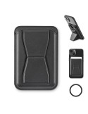 LEAMAG Porte-cartes magnétique en PU Couleurs : noir
