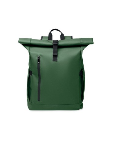 BANGKOK ROLL Sac à dos pour portable 600D Couleurs : vert foncé marquage couleur éclatante