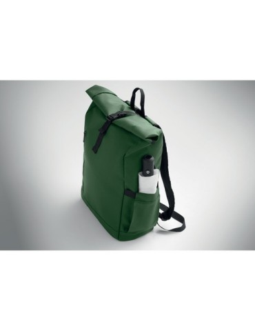 BANGKOK ROLL Sac à dos pour portable 600D Couleurs : vert foncé goodies publicitaire durable