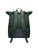 BANGKOK ROLL Sac à dos pour portable 600D Couleurs : vert foncé objet promotionnel éco-responsable