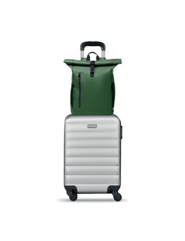 BANGKOK ROLL Sac à dos pour portable 600D Couleurs : vert foncé marquage couleur éclatante