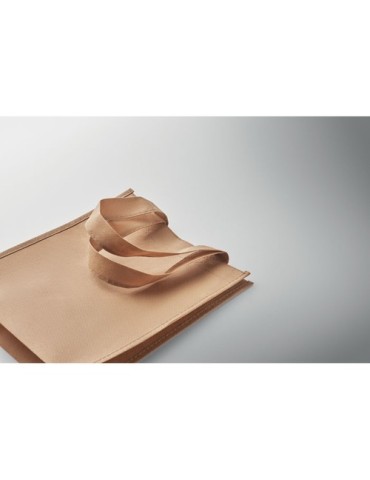 LITAS Petit sac cadeau en RPET Couleurs : ivoire marquage laser ultra précis