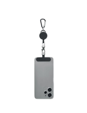 RETRO Support téléphone rétractable Matières : ABS Couleurs : noir marquage laser ultra précis