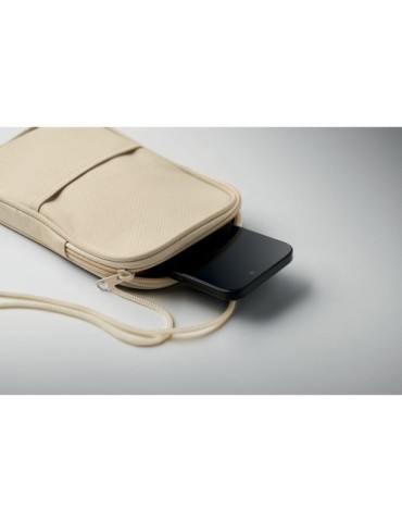 KOROVIN POUCH Pochette de voyage RPET Couleurs : beige goodies entreprise design