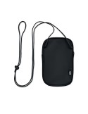 KOROVIN POUCH Pochette de voyage RPET Couleurs : noir personnalisable avec votre logo