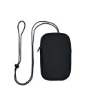 KOROVIN POUCH Pochette de voyage RPET Couleurs : noir marquage laser ultra précis