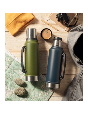 NYIMA Bouteille à double paroi 1L Couleurs : vert foncé goodies publicitaire événementiel