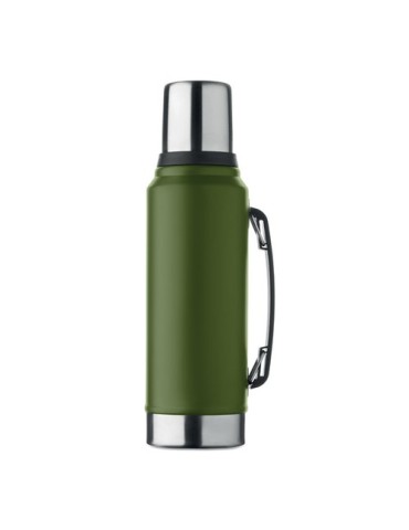 NYIMA Bouteille à double paroi 1L Couleurs : vert foncé marquage couleur éclatante