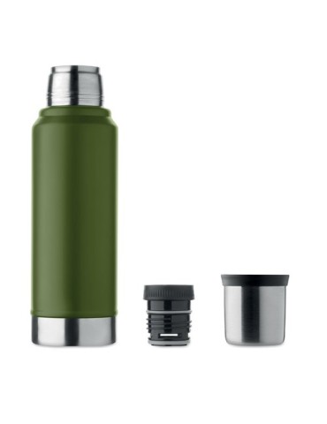 NYIMA Bouteille à double paroi 1L Couleurs : vert foncé personnalisation sur mesure