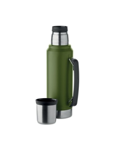 NYIMA Bouteille à double paroi 1L Couleurs : vert foncé goodies publicitaire durable