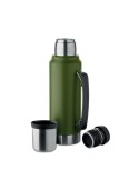 NYIMA Bouteille à double paroi 1L Couleurs : vert foncé personnalisable avec votre logo