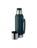NYIMA Bouteille à double paroi 1L Couleurs : bleu marine impression logo haute qualité