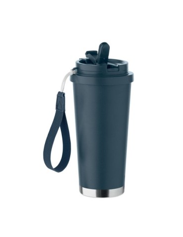 TOPAZ LARGE Gobelet double paroi 500ml Couleurs : bleu marine personnalisation sur mesure