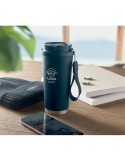TOPAZ LARGE Gobelet double paroi 500ml Couleurs : bleu marine personnalisable avec votre logo