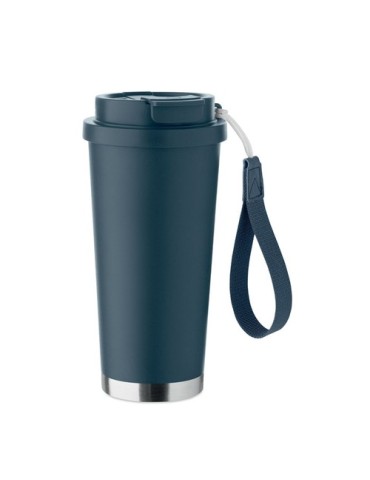 TOPAZ LARGE Gobelet double paroi 500ml Couleurs : bleu marine cadeau affaires élégant