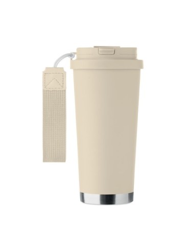 TOPAZ LARGE Gobelet double paroi 500ml Couleurs : beige impression haute définition
