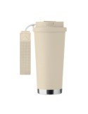 TOPAZ LARGE Gobelet double paroi 500ml Couleurs : beige impression haute définition