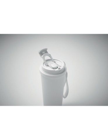TOPAZ LARGE Gobelet double paroi 500ml Couleurs : blanc personnalisation rapide en France