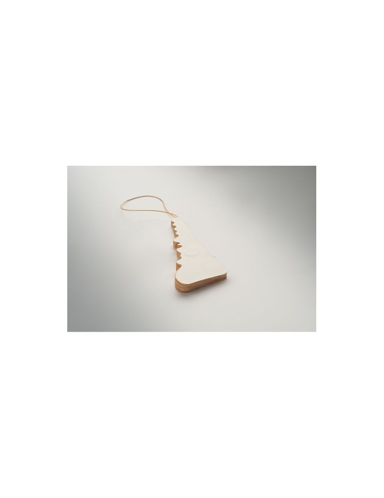 HARMOTREE Suspension pour sapin de Noël Matières : papier recyclé Couleurs : beige objet promotionnel éco-responsable