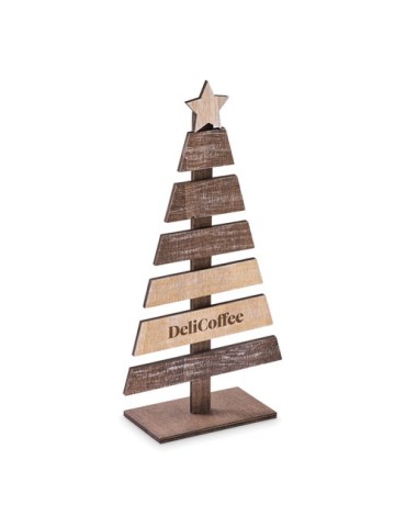 PUINEN Sapin de Noël en bois Couleurs : bois goodies publicitaire événementiel