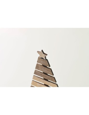 PUINEN Sapin de Noël en bois Couleurs : bois marquage laser ultra précis