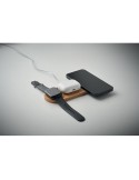 RECPAD Chargeur sans fil 3 en 1 15W Couleurs : bois impression haute définition