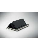 RINBOOK Cahier A5 support de téléphone Matières : papier recyclé Couleurs : noir cadeau collaborateur premium