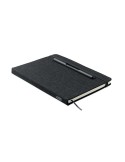 RINBOOK Cahier A5 support de téléphone Matières : papier recyclé Couleurs : noir goodies entreprise design