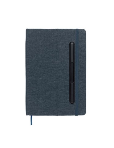 RINBOOK Cahier A5 support de téléphone Matières : papier recyclé Couleurs : bleu marine marquage laser ultra précis