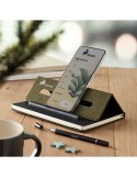 RINBOOK Cahier A5 support de téléphone Matières : papier recyclé Couleurs : vert foncé objet promotionnel éco-responsable