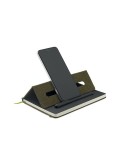 RINBOOK Cahier A5 support de téléphone Matières : papier recyclé Couleurs : vert foncé marquage couleur éclatante