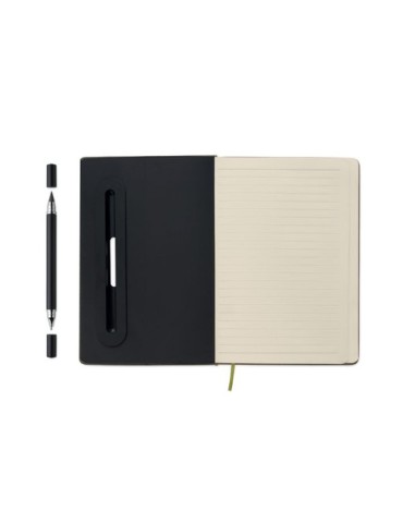 RINBOOK Cahier A5 support de téléphone Matières : papier recyclé Couleurs : vert foncé impression haute définition