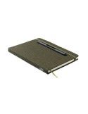 RINBOOK Cahier A5 support de téléphone Matières : papier recyclé Couleurs : vert foncé impression logo haute qualité