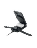 PENDOLESS Chargeur sans fil 3 en 1 15W Couleurs : noir cadeau collaborateur premium