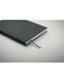 JOURNU Carnet de notes A5 recyclé Matières : papier recyclé Couleurs : noir objet promotionnel éco-responsable
