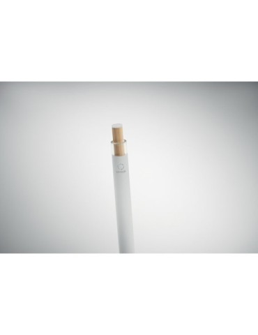 BERGAMO ++ Stylo en aluminium recyclé Couleurs : blanc goodies publicitaire durable