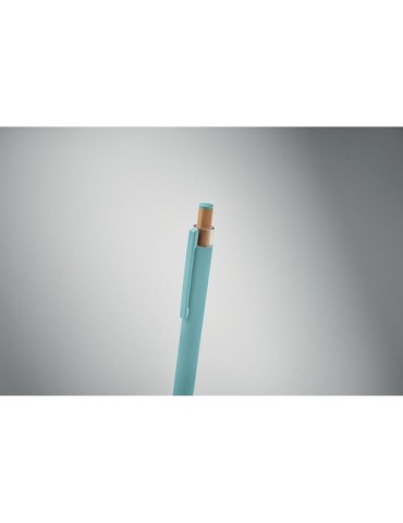 BERGAMO ++ Stylo en aluminium recyclé Couleurs : bleu bébé goodies personnalisé en stock