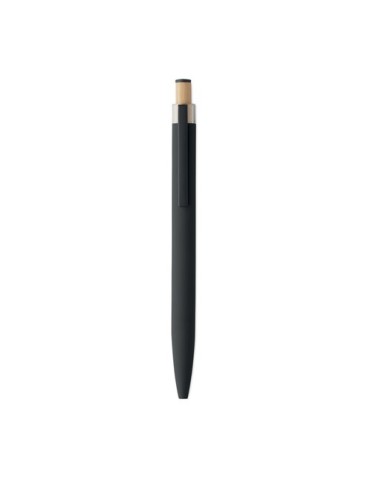 BERGAMO ++ Stylo en aluminium recyclé Couleurs : noir marquage laser ultra précis