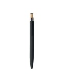 BERGAMO ++ Stylo en aluminium recyclé Couleurs : noir marquage laser ultra précis