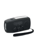 ONDA Radio portable avec torche LED Matières : ABS Couleurs : noir