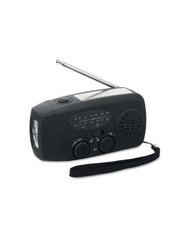 ONDA Radio portable avec torche LED Matières : ABS Couleurs : noir livraison express 24h 48h