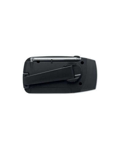 ONDA Radio portable avec torche LED Matières : ABS Couleurs : noir cadeau collaborateur premium
