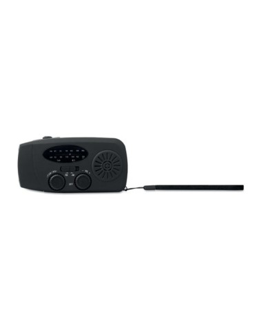 ONDA Radio portable avec torche LED Matières : ABS Couleurs : noir goodies entreprise design