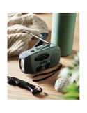 ONDA Radio portable avec torche LED Matières : ABS Couleurs : vert foncé personnalisation rapide en France